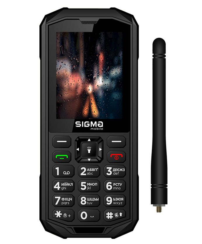 მობილური ტელეფონი (კლასიკური) SIGMA X-treme PA68  ''Wave" Black